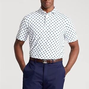NWT RLX Ralph Lauren Classic Fit Print Performance Polo Shirt Floral Mens Medium